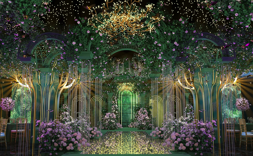 宁蒗奇妙森林婚礼堂效果展示