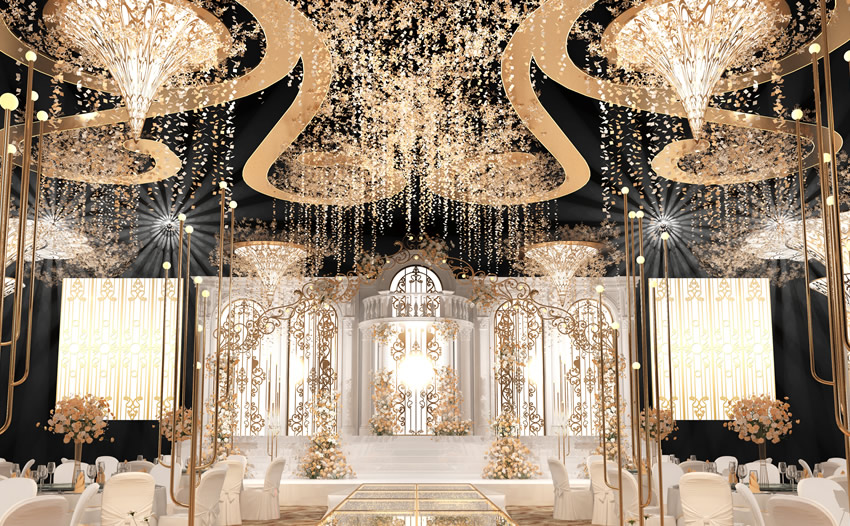 宁蒗花木兰喜事汇金色大厅效果展示